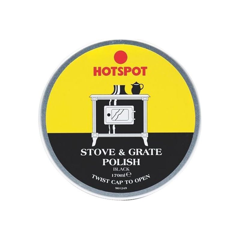 Hotspot Black Stove & Grate Polish Tin 170g Hotspot - RockBottom Northampton