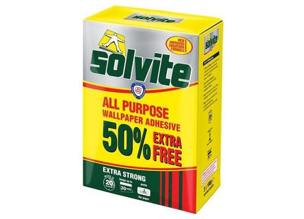 Solvite All Purpose Extra Strong Wallpaper Paste - 20 Roll Box with 50% Free Solvite - RockBottom Nothampton