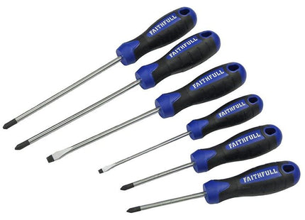 Faithfull Boxed Soft Grip Screwdriver Set, 6 Piece Faithfull - RockBottom Northampton