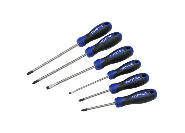 Faithfull Boxed Soft Grip Screwdriver Set, 6 Piece Faithfull - RockBottom Northampton