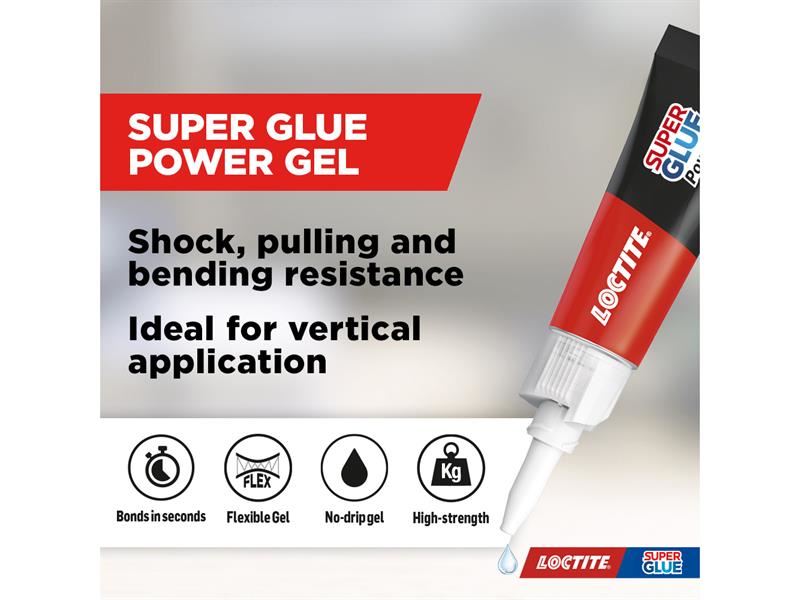 Loctite Super Glue Power Gel Tube 3g Loctite - RockBottom Northampton