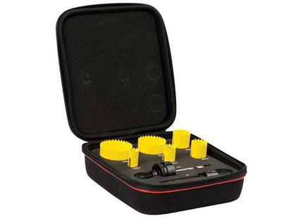 Starrett KFC06022 Fast Cut Bi-Metal Electrician's Holesaw Kit, 8 Piece Starrett - RockBottom Nothampton