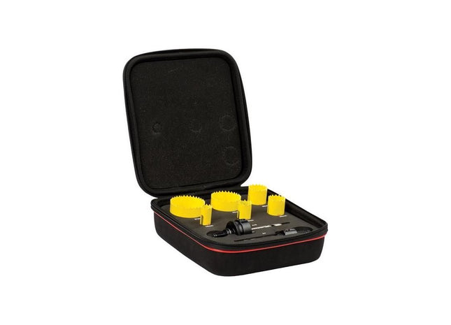 Starrett KFC06022 Fast Cut Bi-Metal Electrician's Holesaw Kit, 8 Piece Starrett - RockBottom Nothampton