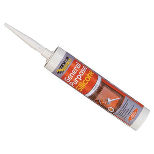 Everbuild Sika General Purpose Silicone Black 280ml Everbuild Sika - RockBottom Northamptin