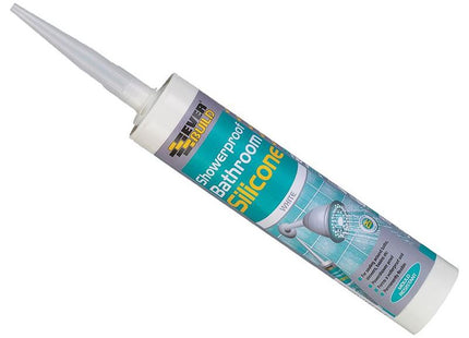 Everbuild Sika Showerproof Bathroom Silicone White 280ml Everbuild Sika - RockBottom Northamptin