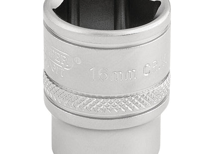 Draper 6 Point Metric Socket, 3/8" Sq. Dr., 16mm 16542 Draper - Town Tools 
