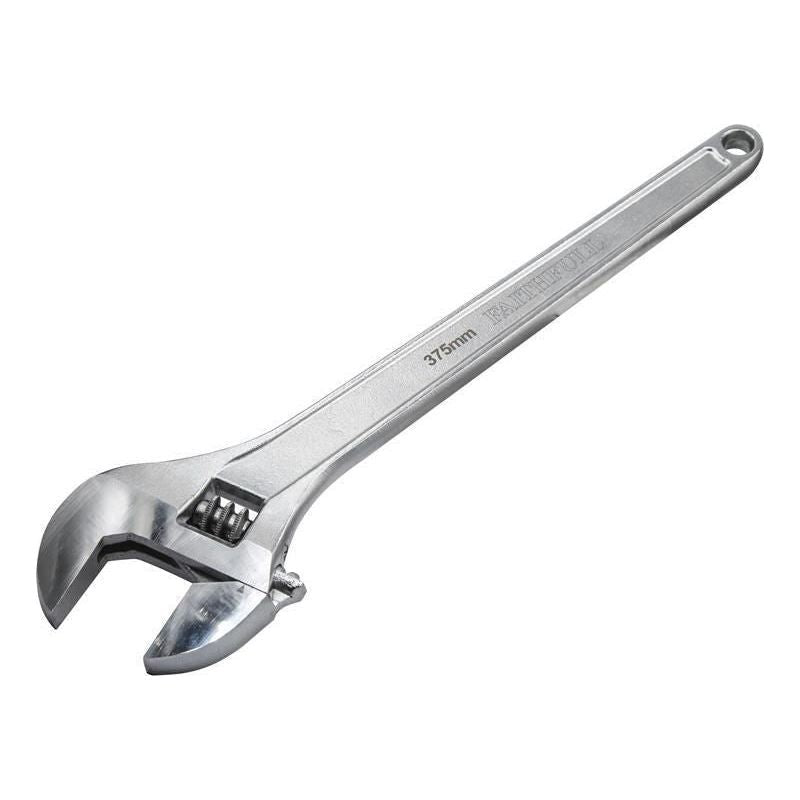 Faithfull Chrome Adjustable Spanner 375mm (15in) Faithfull - RockBottom Northampton