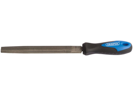 Draper Soft Grip Engineer's Half Round File and Handle, 150mm 00009 Draper - Town Tools 