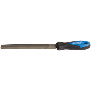 Draper Soft Grip Engineer's Half Round File and Handle, 150mm 00009 Draper - Town Tools 