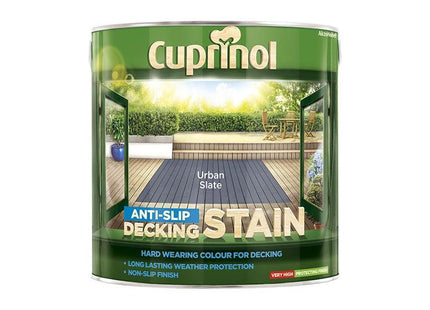 Cuprinol Anti-Slip Decking Stain Urban Slate 2.5 litre Cuprinol - RockBottom Northampton