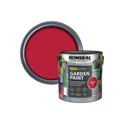 Ronseal Garden Paint Moroccan Red 2.5 litre Ronseal - RockBottom Nothampton