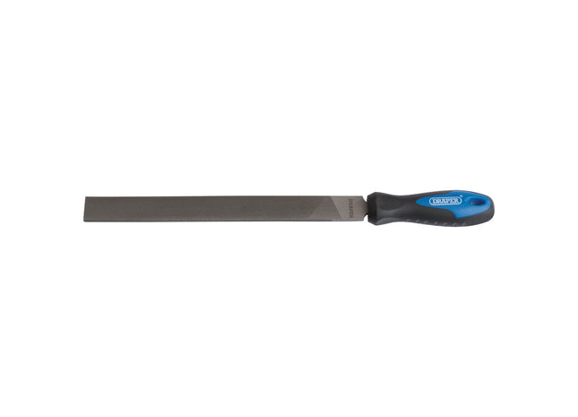 Draper Soft Grip Engineer's Hand File and Handle, 250mm 00007 Draper - Town Tools 