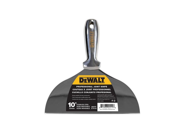 Dewalt Drywall Stainless Steel Jointing/Filling Knife 250mm (10in) DEWALT Drywall - RockBottom Northampton