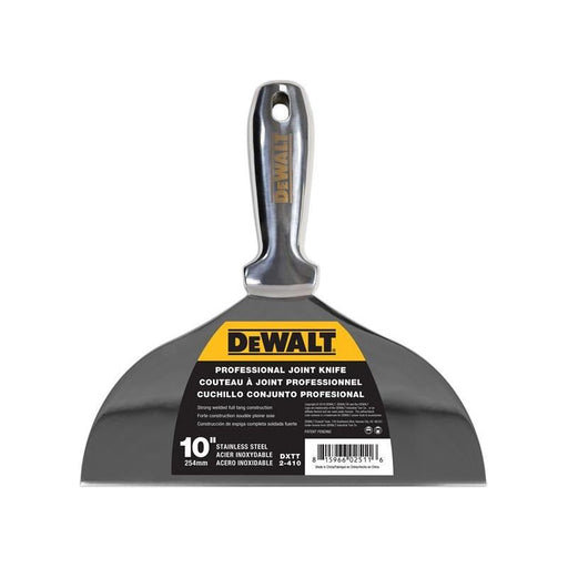 Dewalt Drywall Stainless Steel Jointing/Filling Knife 250mm (10in) DEWALT Drywall - RockBottom Northampton