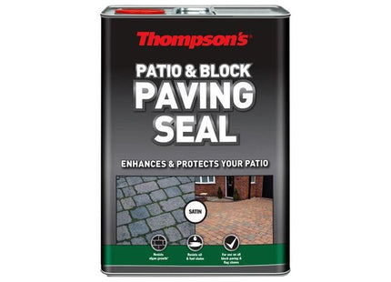 Ronseal Thompson's Patio & Block Paving Seal Satin 5 litre Ronseal - RockBottom Nothampton