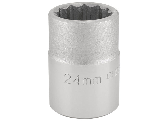 Draper 12 Point Socket, 3/4" Sq. Dr., 24mm 16692 Draper - Town Tools 