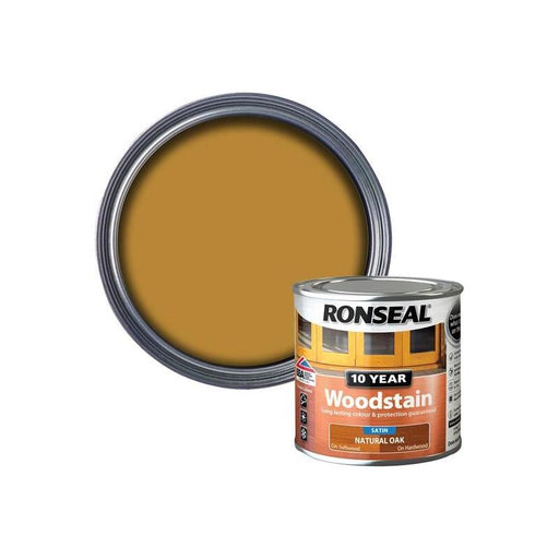 Ronseal 10 Year Woodstain Natural Oak 250ml Ronseal - RockBottom Nothampton