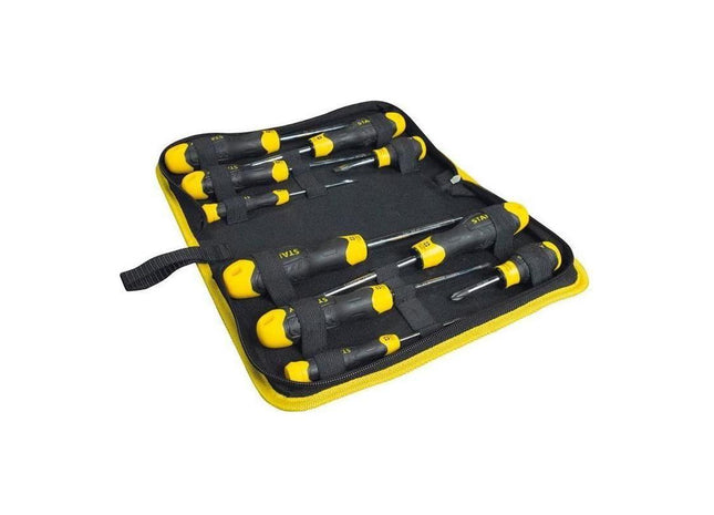 Stanley® Hand Tools CUSHION GRIP™ Screwdriver Set in Wallet, 10 Piece STANLEY® Hand Tools - RockBottom Nothampton