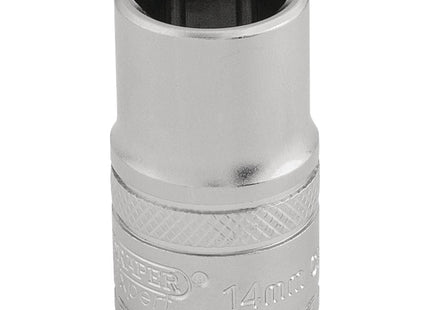 Draper 6 Point Metric Socket, 1/2" Sq. Dr., 14mm 16604 Draper - Town Tools 