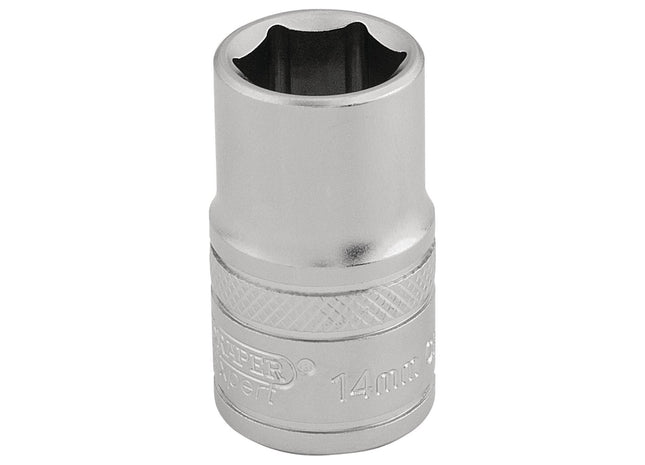 Draper 6 Point Metric Socket, 1/2" Sq. Dr., 14mm 16604 Draper - Town Tools 