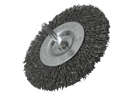 Faithfull Wire Brush 100mm x 6mm Shank, 0.30 Wire Faithfull - RockBottom Northampton