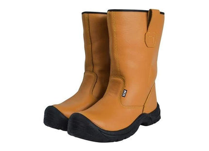 Scan Texas Lined Rigger Boots Tan UK 6 EUR 40 Scan - RockBottom Nothampton