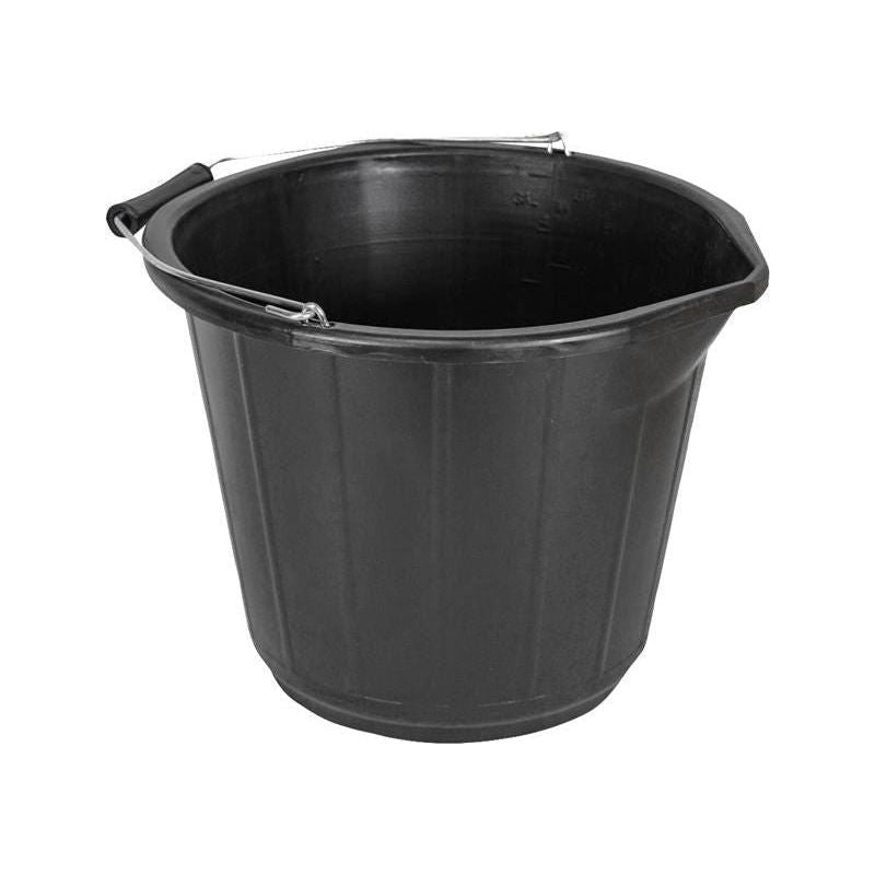Faithfull General-Purpose Bucket 14 litre (3 gallon) - Black Faithfull - RockBottom Northampton