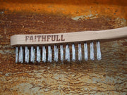 Faithfull Heavy-Duty Scratch Brush, Two Row Faithfull - RockBottom Northampton