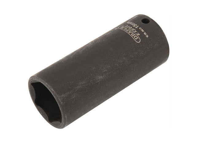 Draper Expert HI-TORQ 6 Point Deep Impact Socket, 1/4" Sq. Dr., 15mm Draper - Town Tools 
