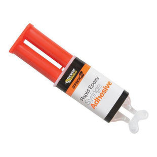 Everbuild Sika STICK2® Rapid Epoxy Syringe 24ml Everbuild Sika - RockBottom Northamptin
