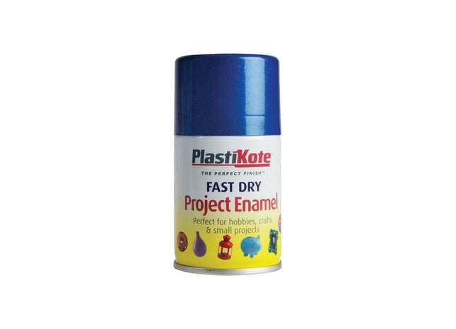 Plastikote Fast Dry Enamel Aerosol Metallic Blue 100ml PlastiKote - RockBottom Nothampton