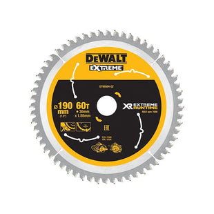 Dewalt Power Tools XR FlexVolt Circular Saw Blade 190 x 30mm x 60T DeWALT Power Tools - RockBottom Northampton