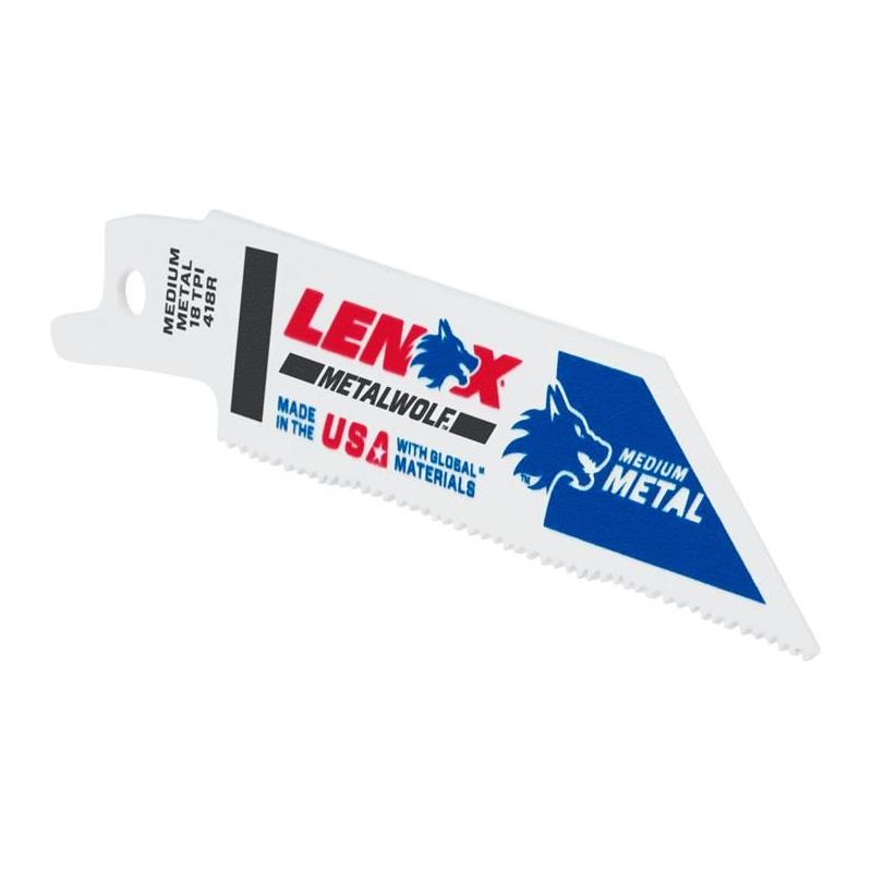 Lenox MetalWolf Wave Edge Reciprocating Saw Blade 102 x 19 x 0.9mm 18 TPI (Pack 5) LENOX - RockBottom Northampton