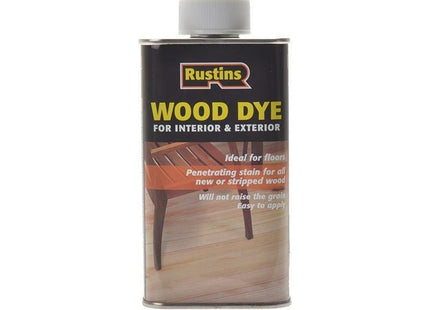 Rustins Wood Dye Brown Mahogany 250ml Rustins - RockBottom Nothampton