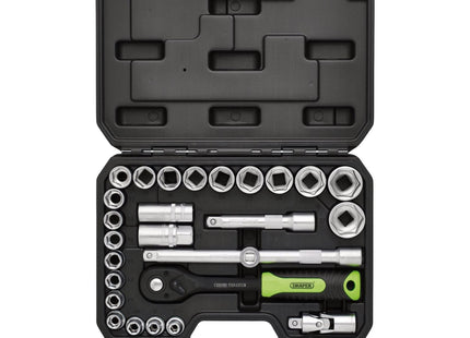 Draper Draper HI-TORQ Metric Socket Set, 1/2" Sq. Dr. (27 Piece) Draper - Town Tools