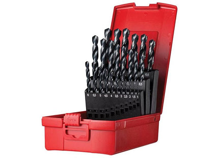 Dormer A190 No.204 Metric HSS Drill Set of 25 1.0-13.0 x 0.5mm Dormer - RockBottom Northampton