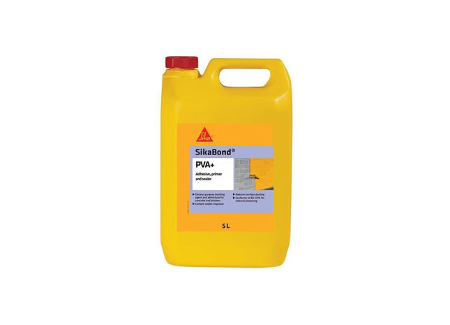 Everbuild Sika Sikabond PVA+ 5 litre Everbuild Sika - RockBottom Northamptin