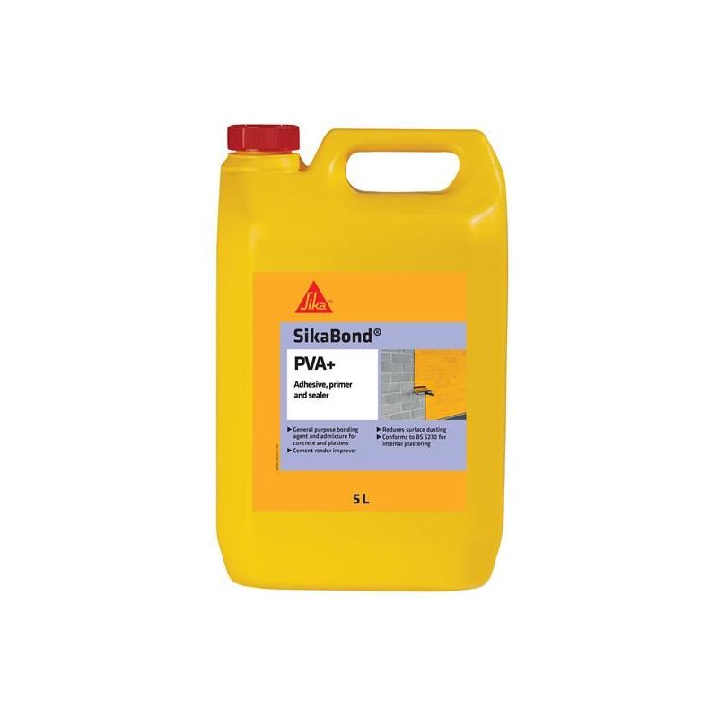 Everbuild Sika Sikabond PVA+ 5 litre Everbuild Sika - RockBottom Northamptin
