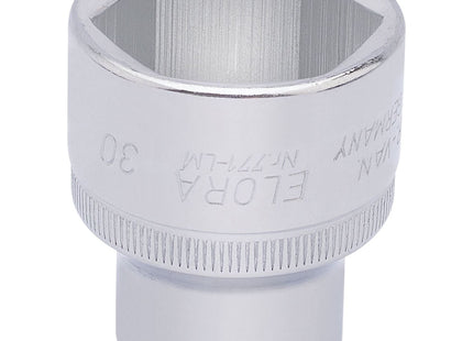 Draper Elora Hexagon Socket, 1/2" Sq. Dr., 30mm 15320 Draper - Town Tools 