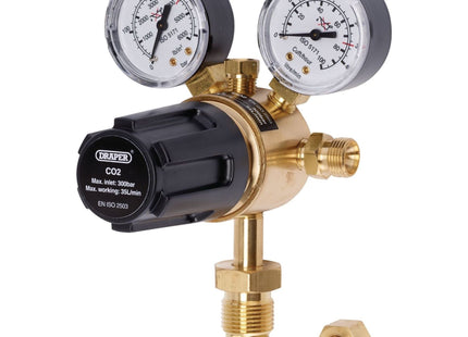Draper Industrial Gas Bottle Regulator with Double Gauge, 300 bar 70147 Draper - Town Tools 