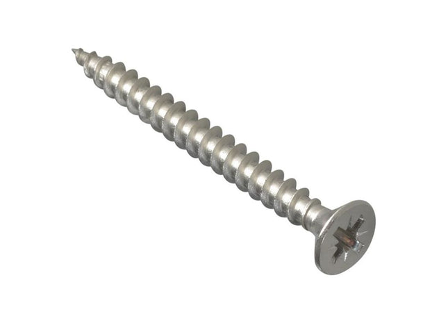 Forgefix Multi-Purpose Pozi Compatible Screw CSK ST S/Steel 5.0 x 50mm Box 200 ForgeFix - RockBottom Northampton