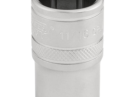 Draper 6 Point Imperial Socket, 1/2" Sq. Dr., 11/16" 16630 Draper - Town Tools 