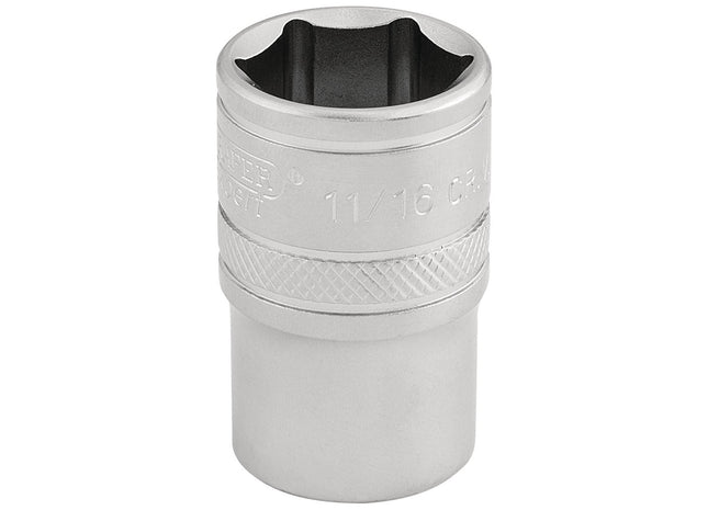 Draper 6 Point Imperial Socket, 1/2" Sq. Dr., 11/16" 16630 Draper - Town Tools 