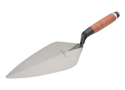 Marshalltown 34L Wide London Pattern Brick Trowel Leather Handle 11in Marshalltown - RockBottom Northampton