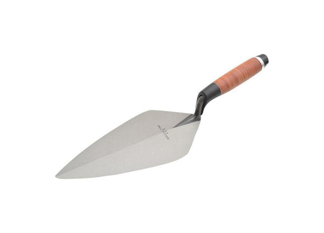 Marshalltown 34L Wide London Pattern Brick Trowel Leather Handle 11in Marshalltown - RockBottom Northampton
