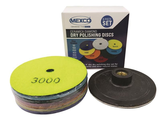 MEXCO Ceramica Diamond Dry Polishing Kit, 8 Piece MEXCO - RockBottom Northampton