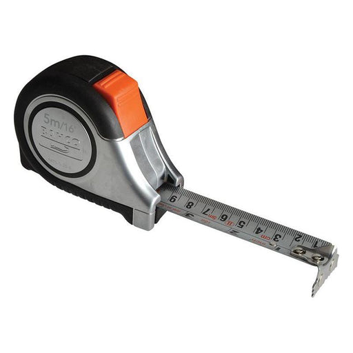 Bahco MTS Reversible Magnetic Tip Auto Pocket Tape 5m/16ft (Width 25mm) Bahco - RockBottom Northampton