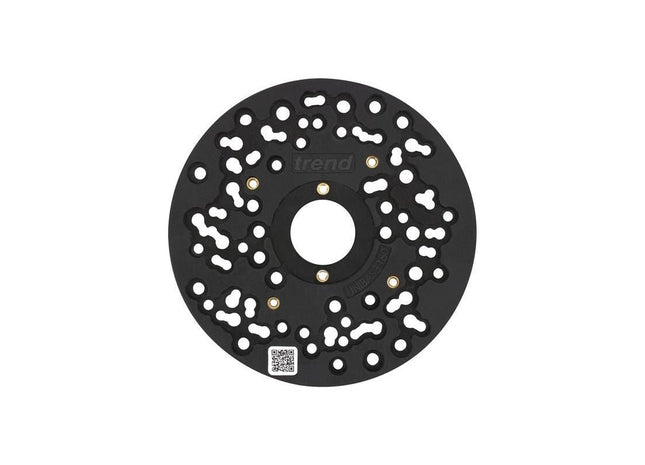 Trend UNIBASE/180 Universal Plunge Router Sub-Base 180mm Trend - RockBottom Northampton