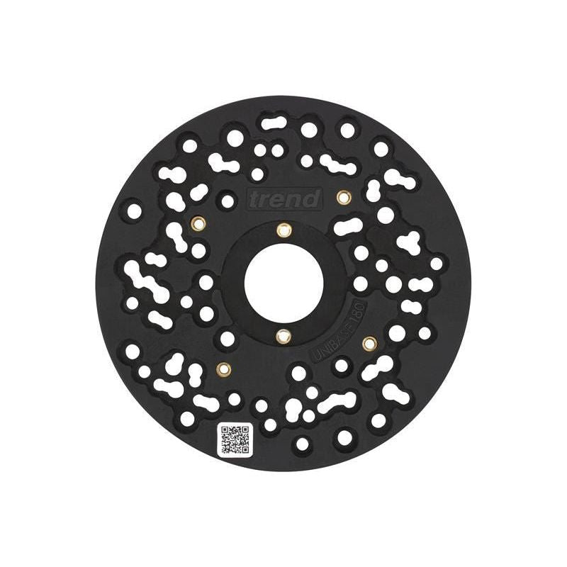Trend UNIBASE/180 Universal Plunge Router Sub-Base 180mm Trend - RockBottom Northampton