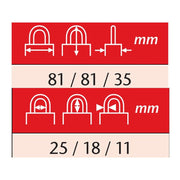 Abus Mechanical 20/80mm Diskus® Plus Padlock Carded ABUS Mechanical - RockBottom Northampton 